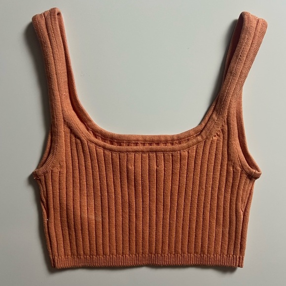 Wilfred Aritzia Sweater Tank, Orange, Size 2XS - Picture 4 of 5